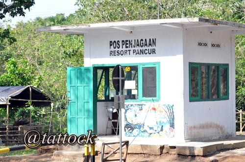 Pos penjagaan di Resort Pancur.