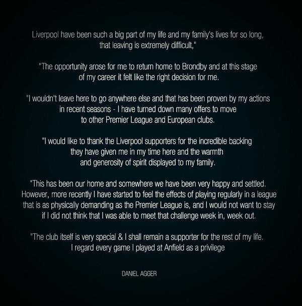 Daniel-Agger-farewell letter